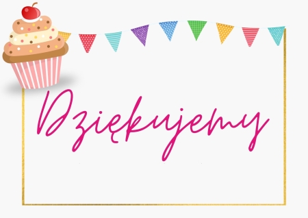Podziękowanie za kiermasz ciast...
