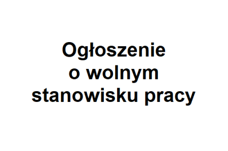 Nabór na stanowisko sprzątaczka/sprzątacz