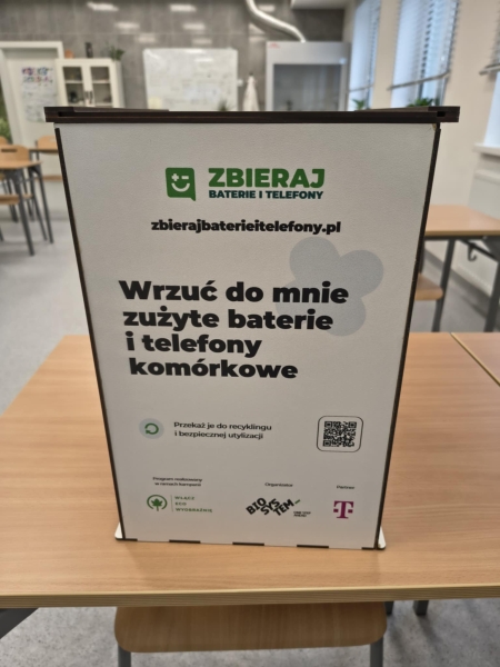 Zbiorka zużytych baterii oraz telefonów...