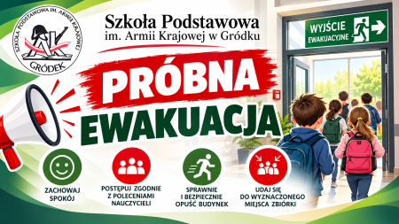 Próbna ewakuacja budynku z udziałem PSP Nowy Sącz i OSP Gródek