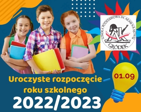 Rozpoczęcie roku szkolnego 2022/2023 - informacje